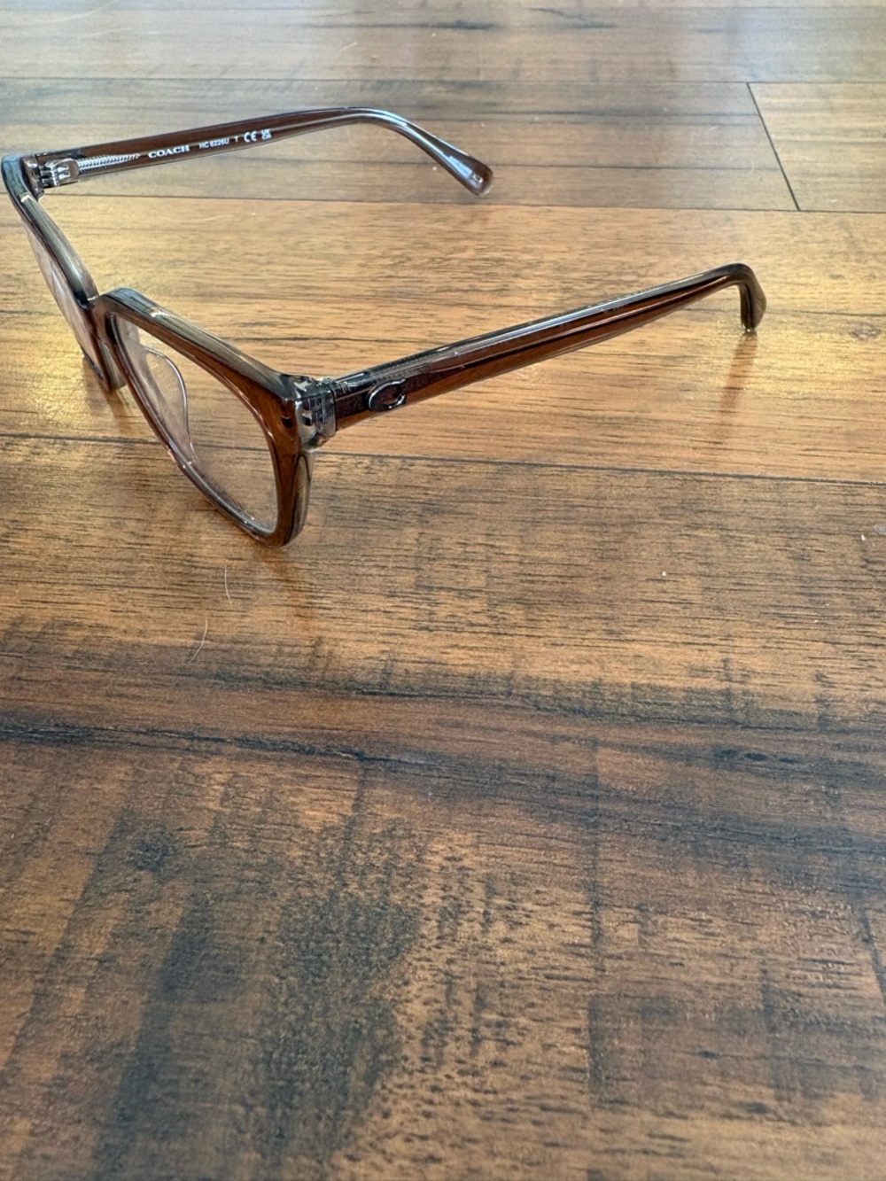 COACH HC6226U EYEGLASSES Transparent Brown/Gray NWOT - Picture 3 of 10